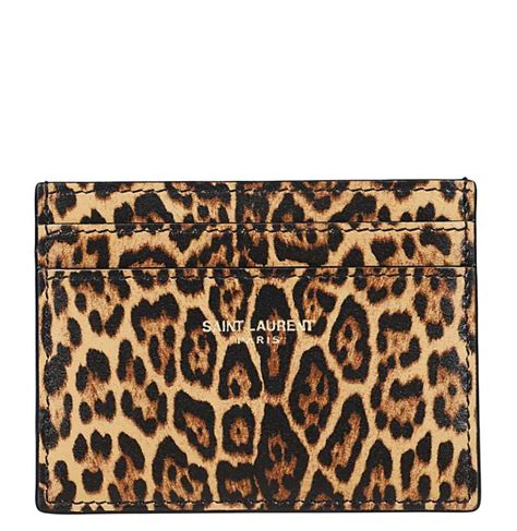 porte carte ysl leopard|ysl card holders for women.